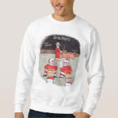 Santa Test men weißes Sweatshirt (Vorderseite)