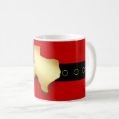 Santa Texas Belt Buckle Christmas Kaffeetasse (VorderseiteRechts)