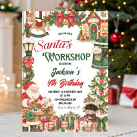 Santa-Thema Santas Werkstatt Weihnachten Geburtsta