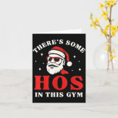 Santa There's Some Hos In This Gym  Karte (Gelbe Blume)