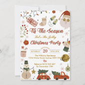 Santa Tis Das Weihnachtsfest-Party der Saison Einladung (Vorderseite)