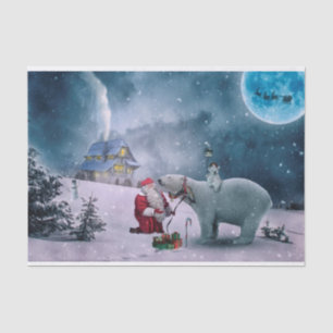 Santa Tissue Paper Seidenpapier