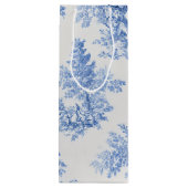 Santa Toile Geschenktüte Für Weinflaschen (Rückseite)