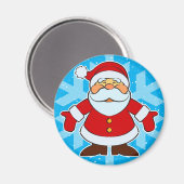 Santa Toon Magnet (Vorderseite/Rückseite)