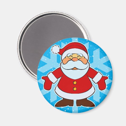 Santa Toon Magnet (Vorderseite/Rückseite)