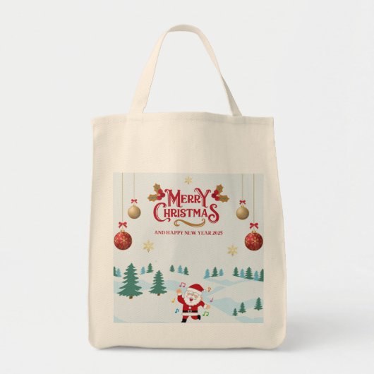 Santa Tote Tasche für Weihnachten (Vorne)