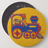 Santa Train Button (Vorne & Hinten)