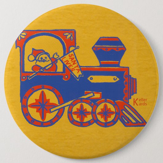 Santa Train Button (Vorderseite)