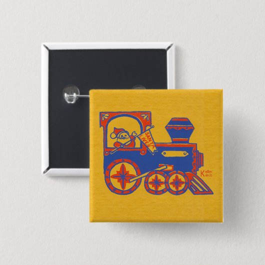 Santa Train Button (Vorne & Hinten)