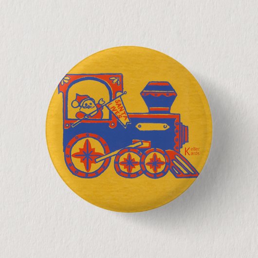 Santa Train Button (Vorderseite)