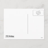 Santa Train Feiertagspostkarte (Rückseite)