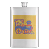 Santa Train Flachmann (Vorderseite)