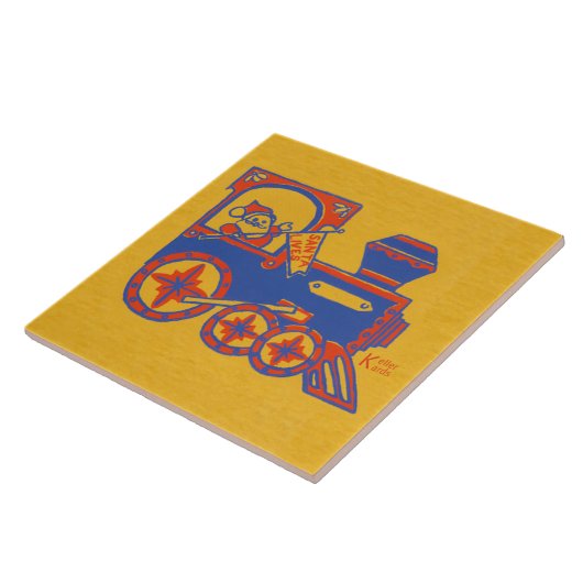 Santa Train Fliese (Seite)