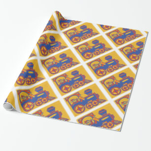 Santa Train Geschenkpapier