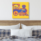 Santa Train Leinwanddruck (Insitu (Schlafzimmer))