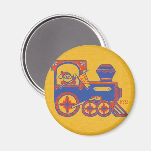Santa Train Magnet (Vorderseite/Rückseite)
