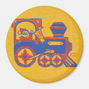 Santa Train Magnet