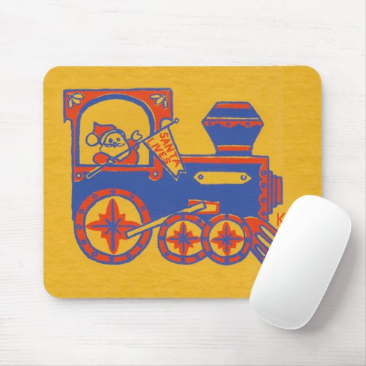 Santa Train Mousepad (Mit Mouse)