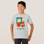 Santa Train Personalisierter T - Shirt (Vorne ganz)