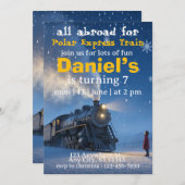 santa train polar express einladung (Vorne/Hinten)