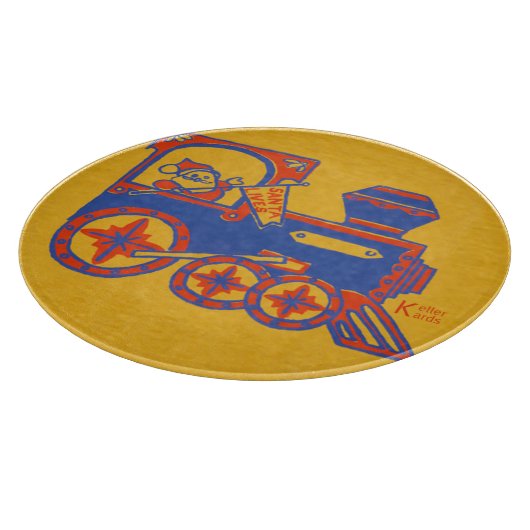 Santa Train Schneidebrett (Ecke)