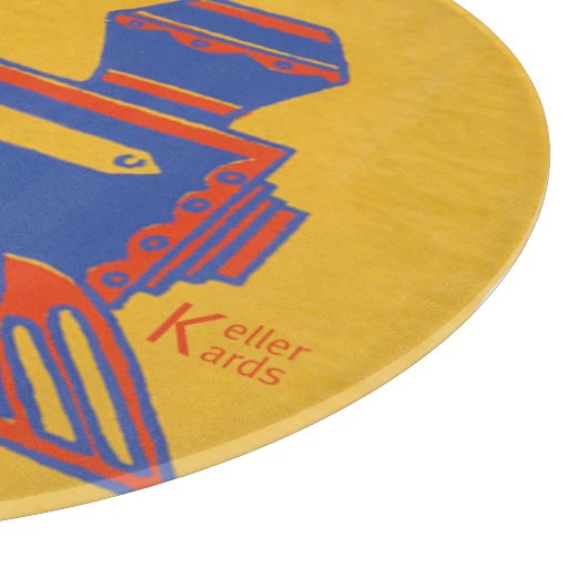 Santa Train Schneidebrett (Ecke)