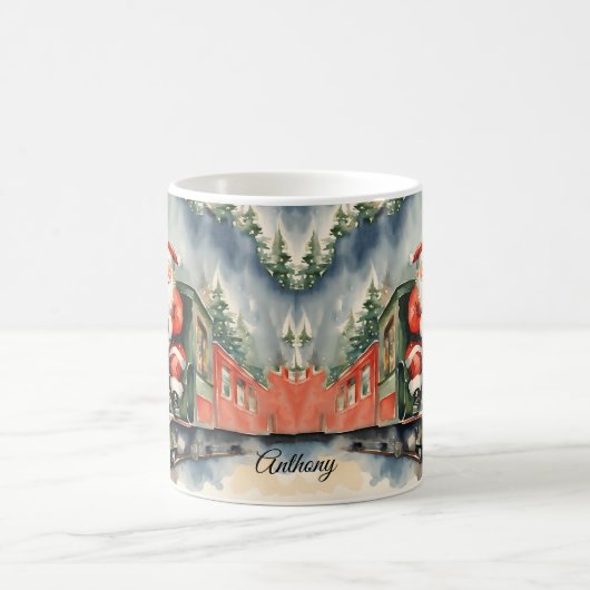 Santa Train Weihnachten Kaffeetasse (Mittel)