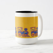 Santa Train Zweifarbige Tasse (VorderseiteRechts)