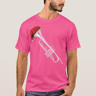 Santa Trompete Weihnachten Jazz Musik Xmas Für Tro T-Shirt