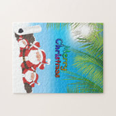 Santa Tropical Puzzle (Horizontal)