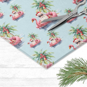 Santa Tropical Weihnachten Seidenpapier