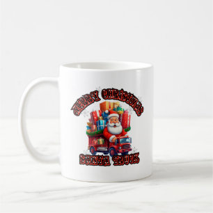 Santa Trucker Kinder Weihnachten Feiertage Magie Kaffeetasse
