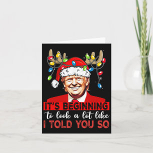 Santa Trump beginnt, so auszusehen, wie ich es sag Karte