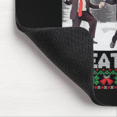 Santa Trump Dance Make Christmas Great Again Ugly Mousepad (Ecke)