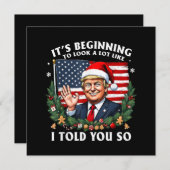 Santa Trump Es fängt an, so auszusehen wie ich Dankeskarte (Vorne/Hinten)