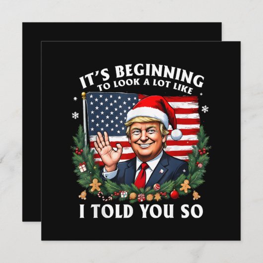 Santa Trump Es fängt an, so auszusehen wie ich Dankeskarte (Vorne/Hinten)