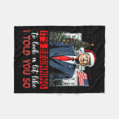 Santa Trump fängt an, so auszusehen wie ich Fleecedecke (Vorderseite (Horizontal))