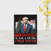 Santa Trump fängt an, so auszusehen wie ich Karte (Gelbe Blume)