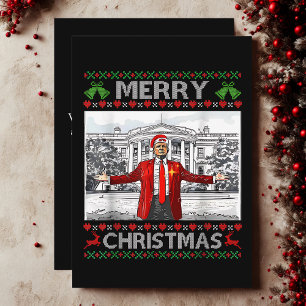 Santa Trump frohe Weihnachten Ugly Xmas