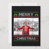 Santa Trump frohe Weihnachten Ugly Xmas (Vorderseite)