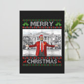 Santa Trump frohe Weihnachten Ugly Xmas (Stehend Vorderseite)