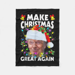 Santa Trump macht Weihnachten wieder großartig Häs Fleecedecke