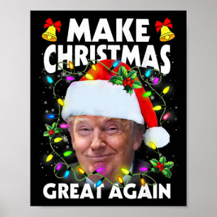 Santa Trump macht Weihnachten wieder großartig Häs Poster