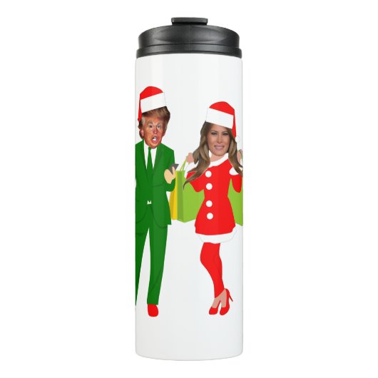 Santa trump melania thermosbecher (Vorderseite)