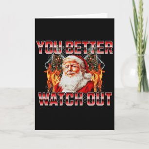 Santa Trump Santa Claus kommt in die Stadt 2024 Vo Karte