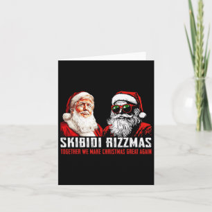 Santa Trump Skibidi Rizzmas Weihnachten großartig Karte