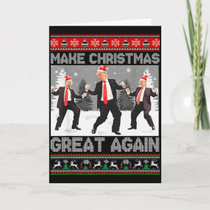 Santa Trump Tanz Mach Weihnachten wieder großartig Karte