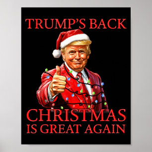 Santa Trump Tanz Mach Weihnachten wieder großartig Poster