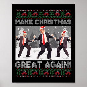 Santa Trump Tanz Mach Weihnachten wieder großartig Poster