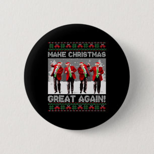 Santa Trump Tanz Machen Sie Weihnachten wieder gro Button